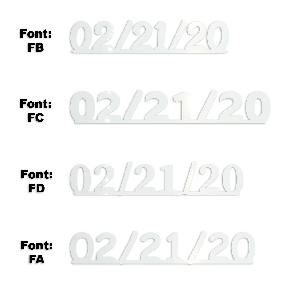 Custom-Fetti Date - 02/21/24 or 02/21/25  White