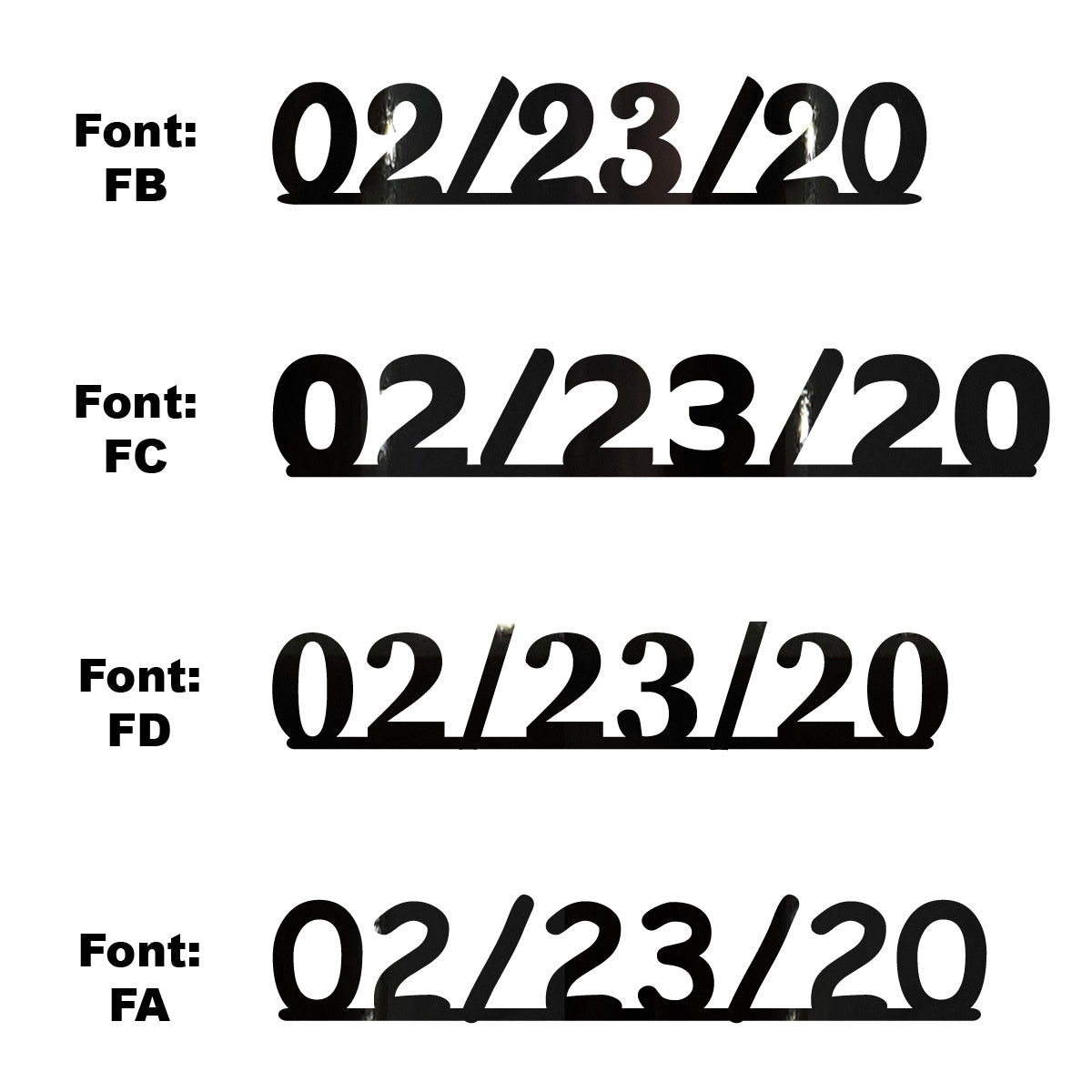 Custom-Fetti Date - 02/23/24 or 02/23/25  Black