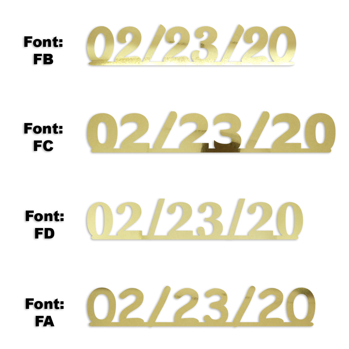 Custom-Fetti Date - 02/23/24 or 02/23/25  Gold