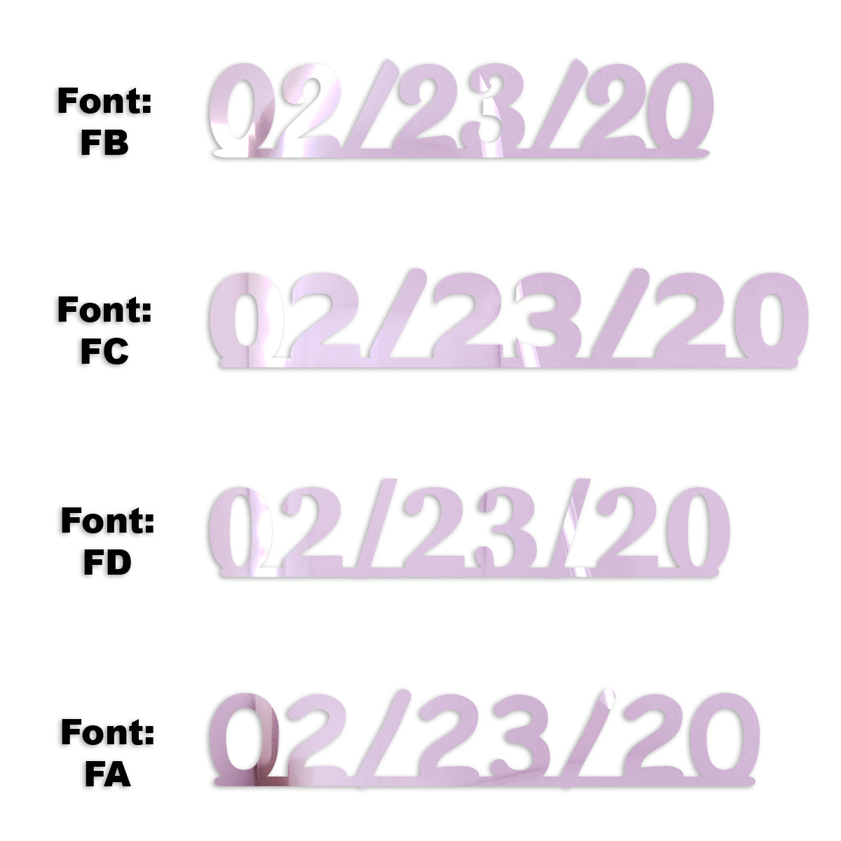 Custom-Fetti Date - 02/23/24 or 02/23/25  Pink
