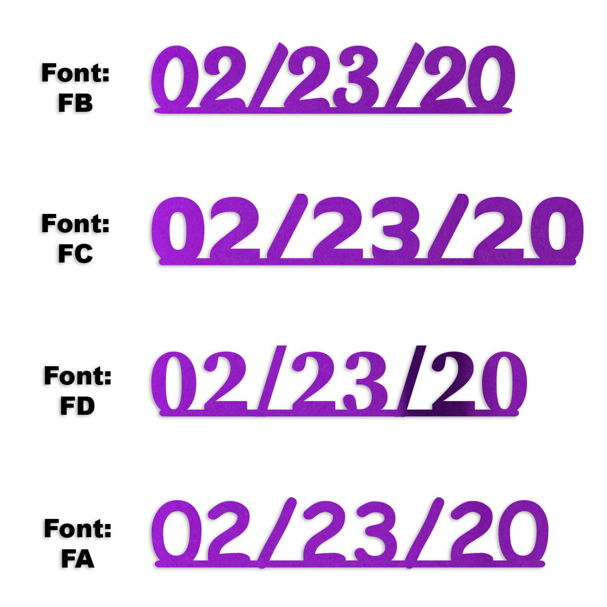 Custom-Fetti Date - 02/23/24 or 02/23/25  Purple