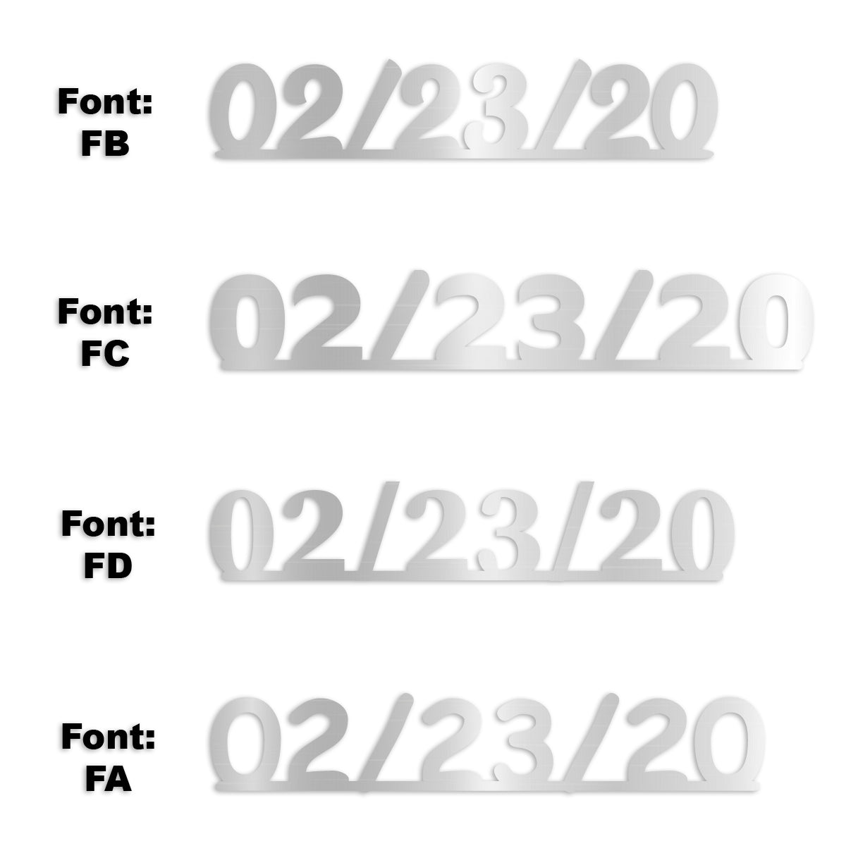 Custom-Fetti Date - 02/23/24 or 02/23/25  Silver