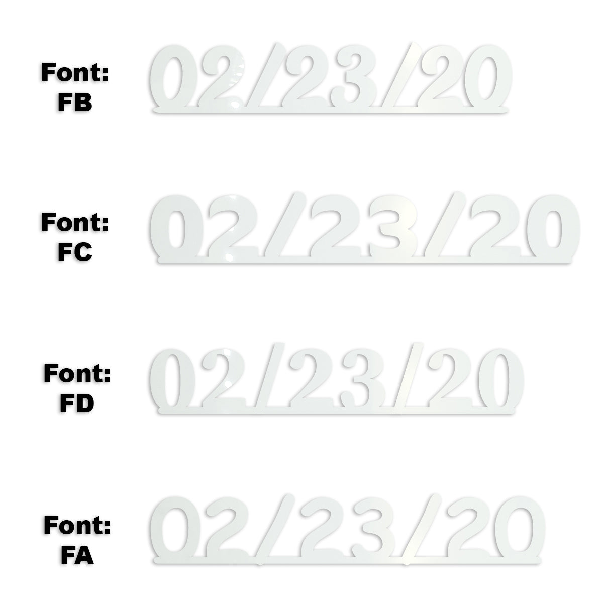 Custom-Fetti Date - 02/23/24 or 02/23/25  White