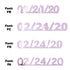 Custom-Fetti Date - 02/24/24 or 02/24/25  Pink