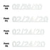 Custom-Fetti Date - 02/24/24 or 02/24/25  White