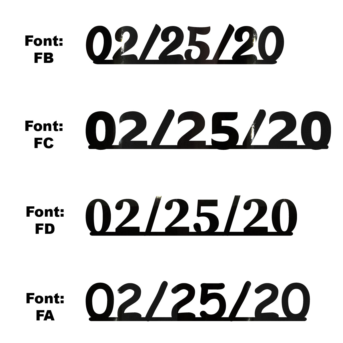 Custom-Fetti Date - 02/25/24 or 02/25/25  Black