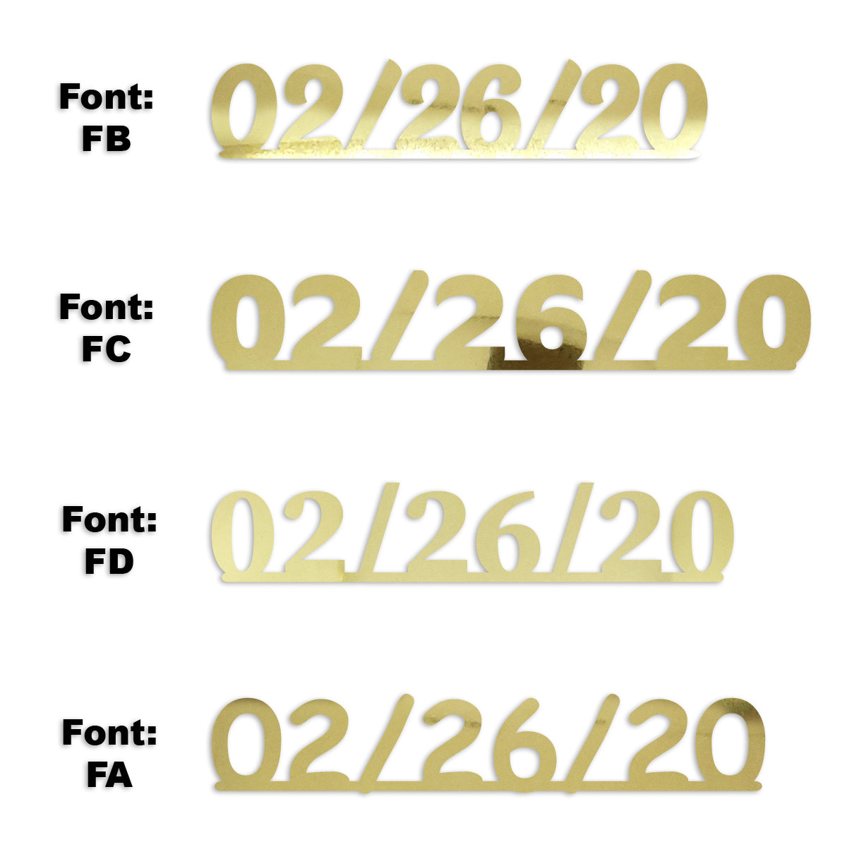Custom-Fetti Date - 02/26/24 or 02/26/25  Gold