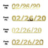 Custom-Fetti Date - 02/26/24 or 02/26/25  Gold