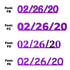 Custom-Fetti Date - 02/26/24 or 02/26/25  Purple