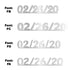 Custom-Fetti Date - 02/26/24 or 02/26/25  Silver