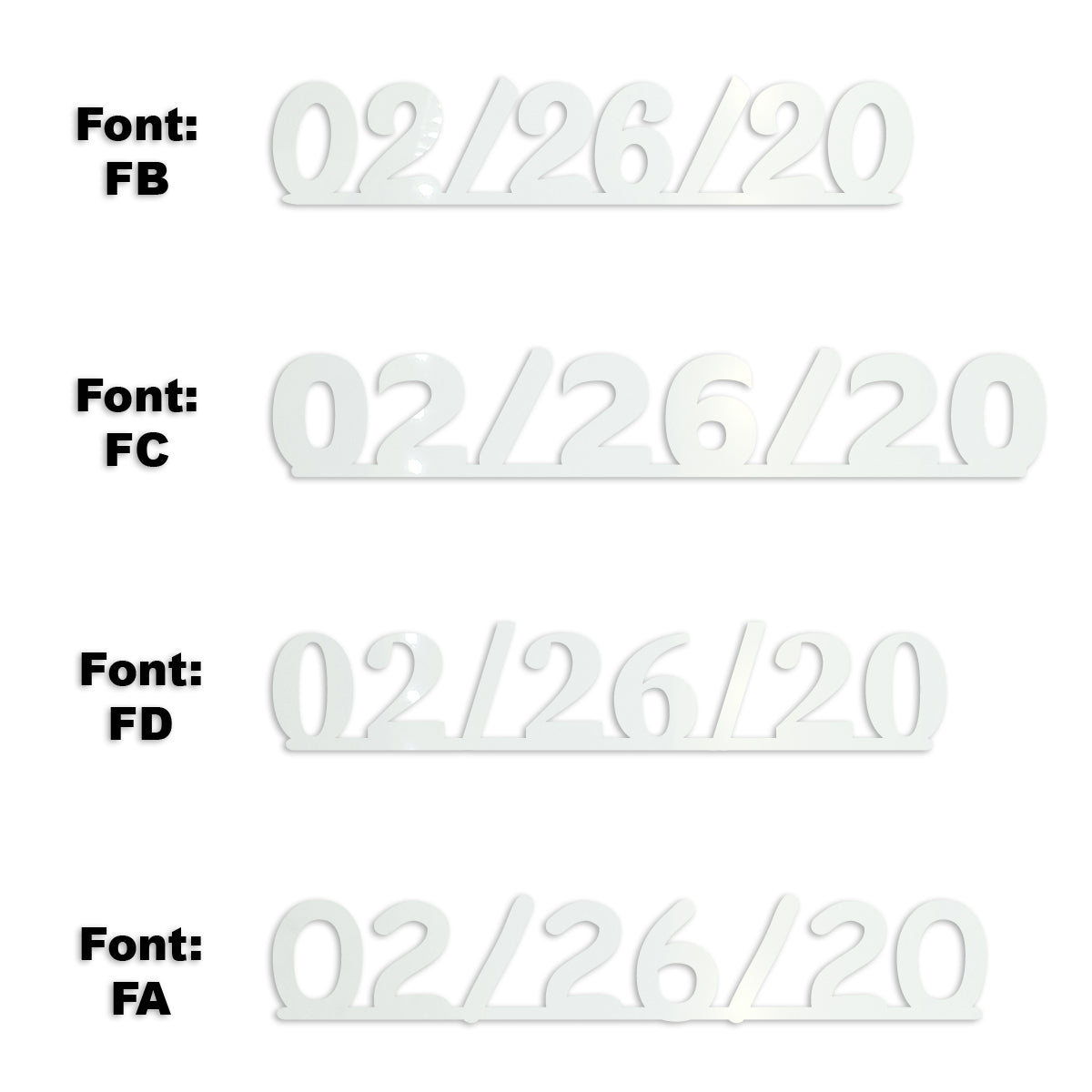 Custom-Fetti Date - 02/26/24 or 02/26/25  White