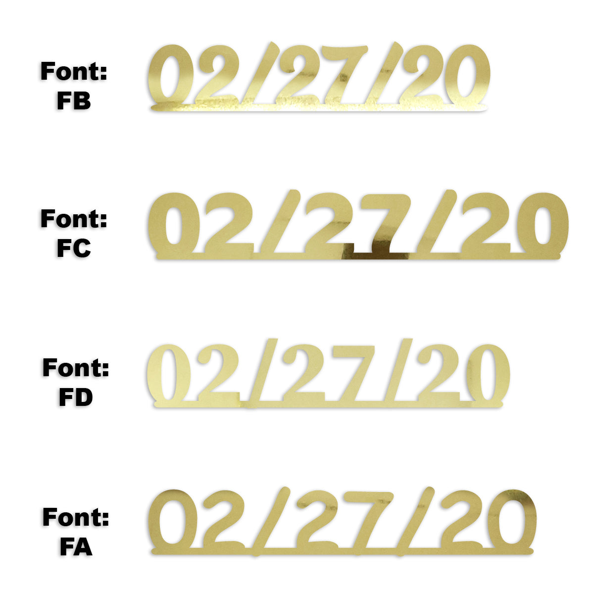 Custom-Fetti Date - 02/27/24 or 02/27/25  Gold