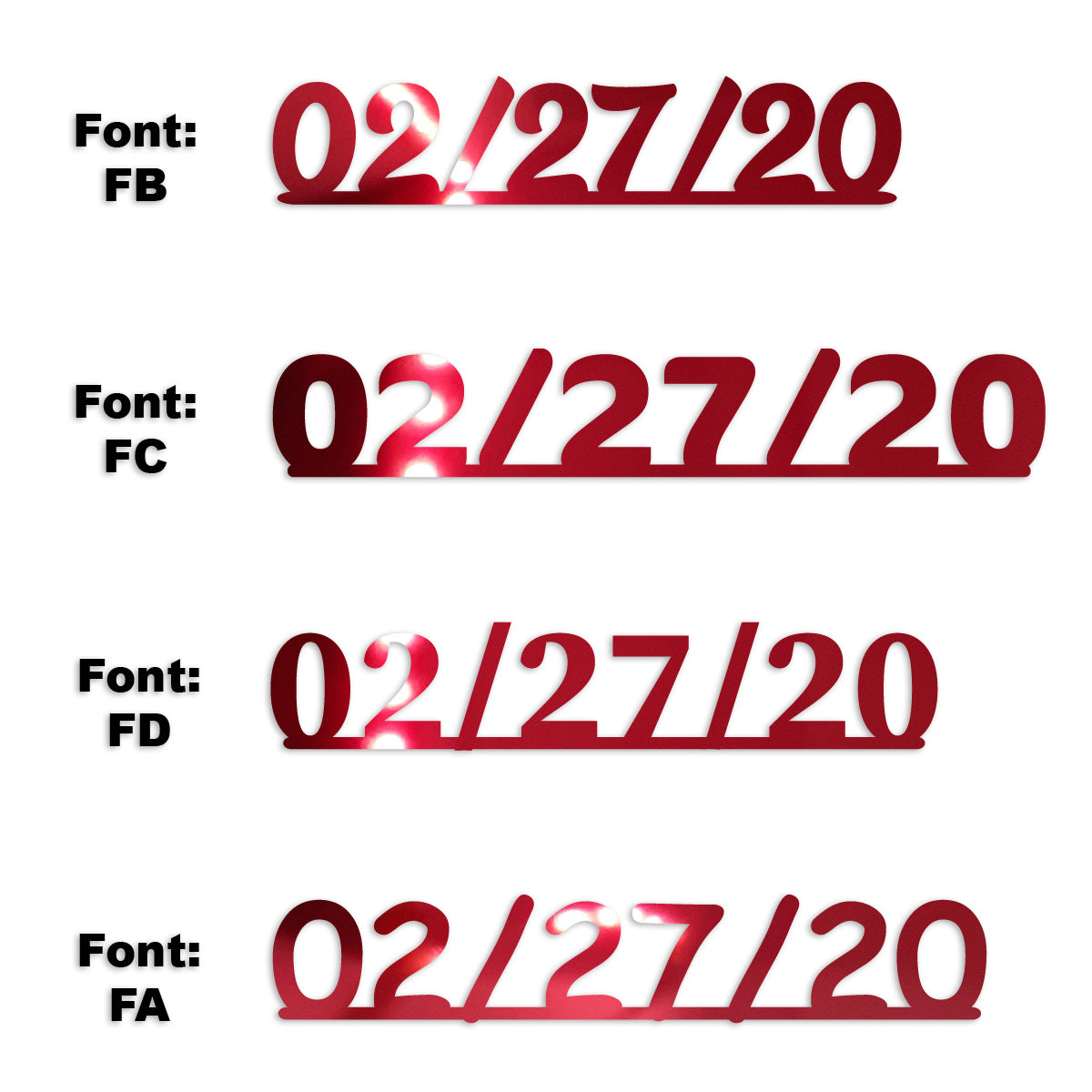 Custom-Fetti Date - 02/27/24 or 02/27/25  Red