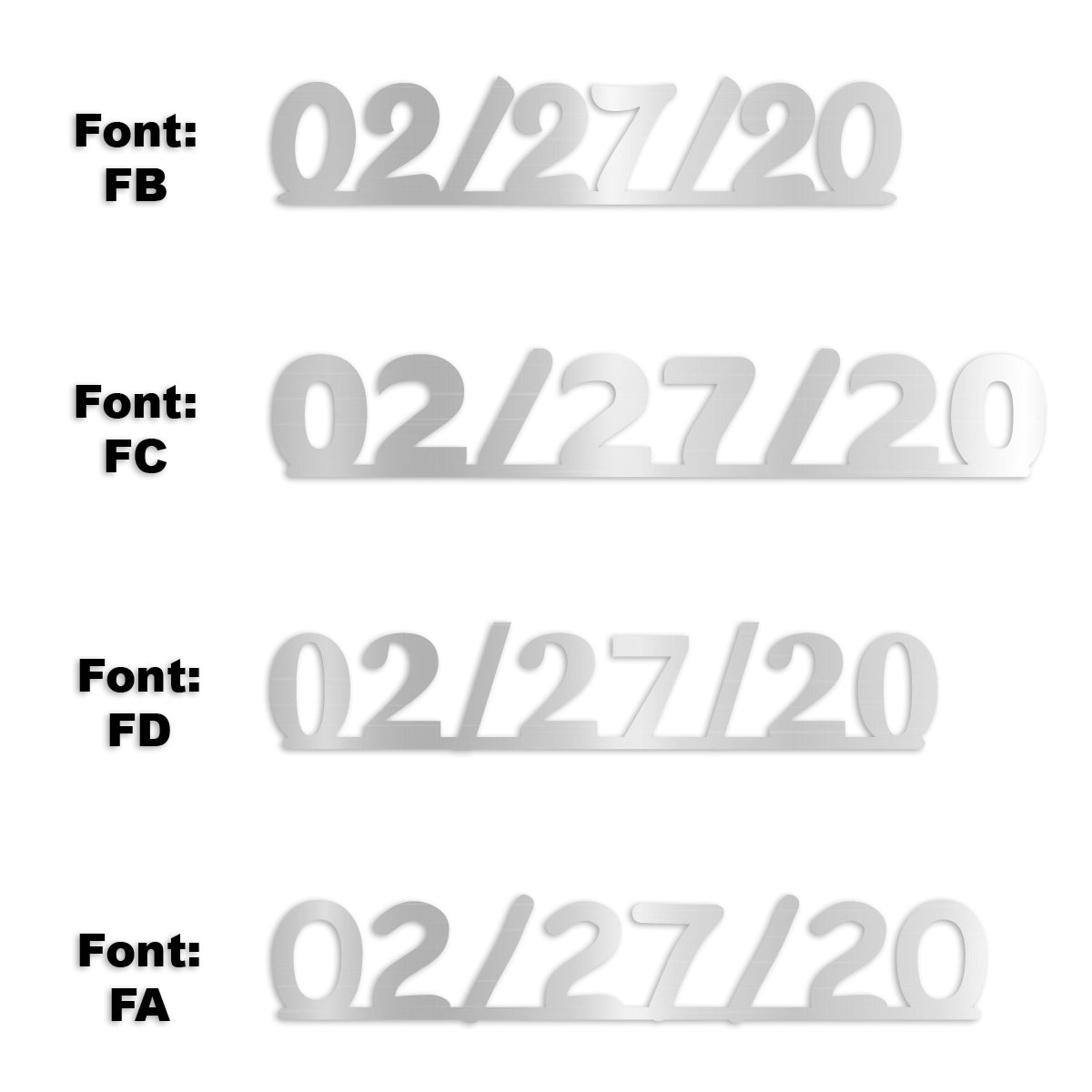 Custom-Fetti Date - 02/27/24 or 02/27/25  Silver