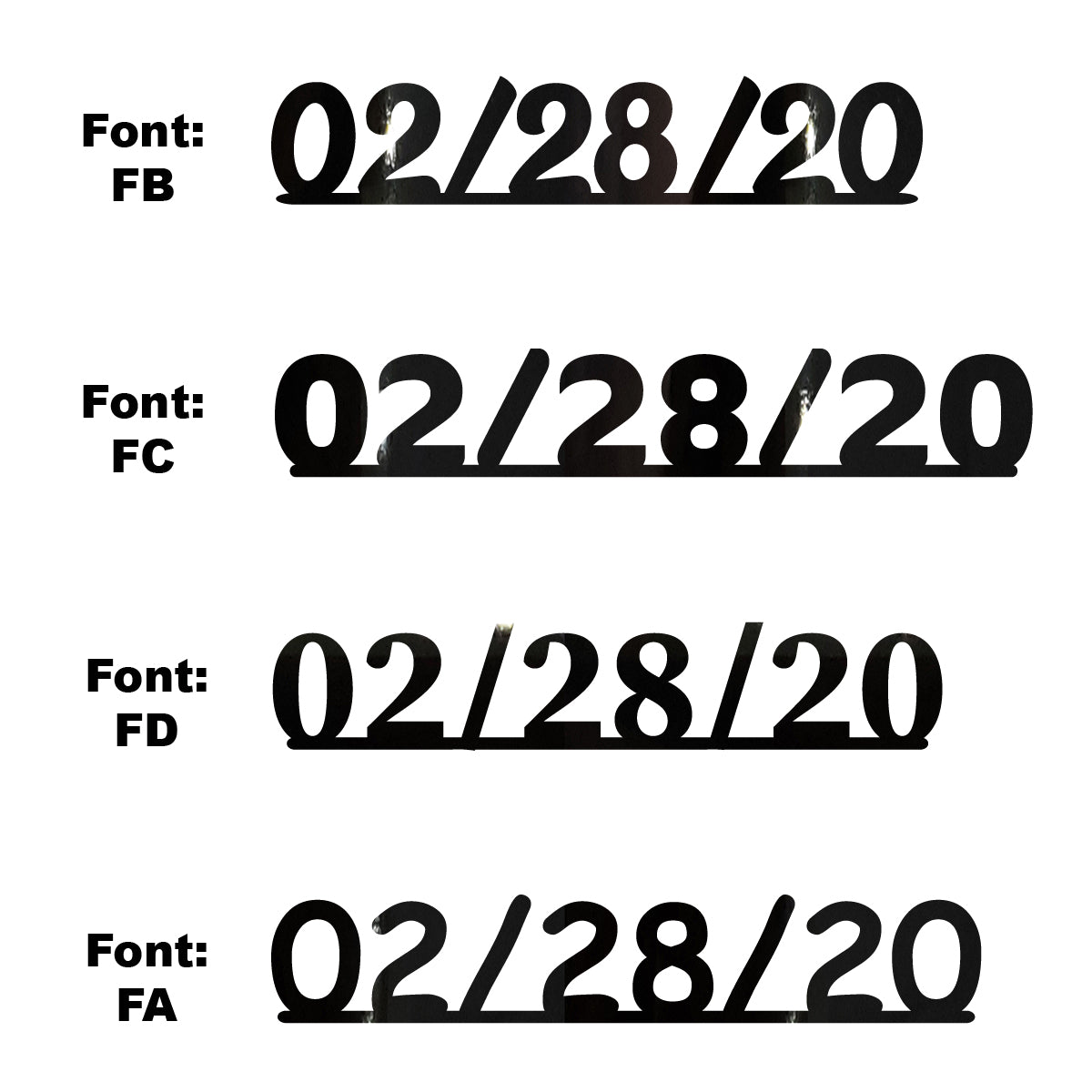 Custom-Fetti Date - 02/28/24 or 02/28/25  Black