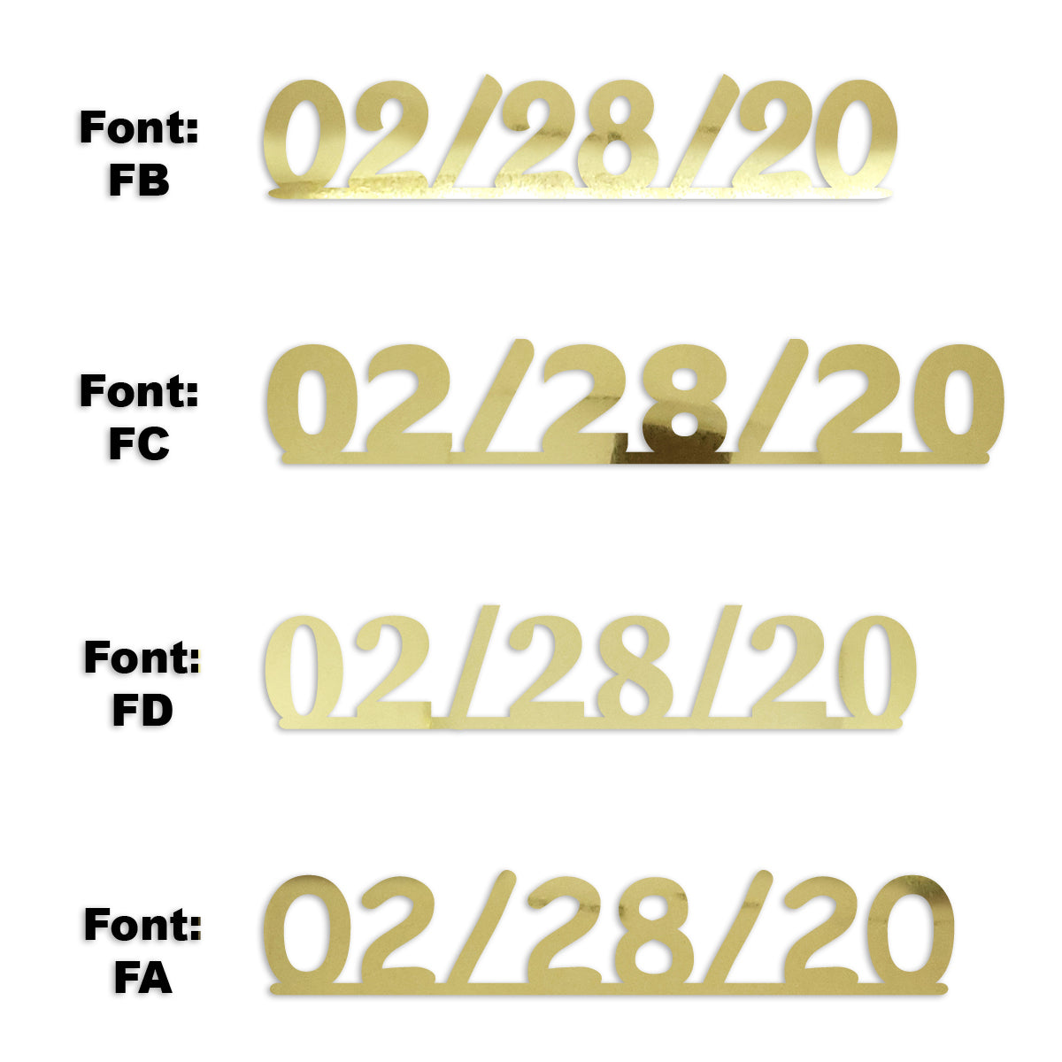 Custom-Fetti Date - 02/28/24 or 02/28/25  Gold