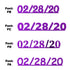 Custom-Fetti Date - 02/28/24 or 02/28/25  Purple