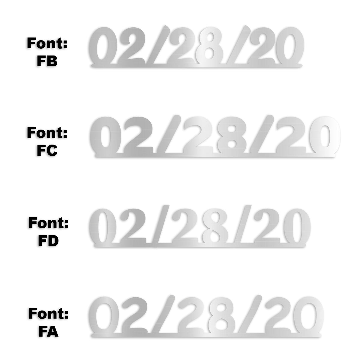 Custom-Fetti Date - 02/28/24 or 02/28/25  Silver