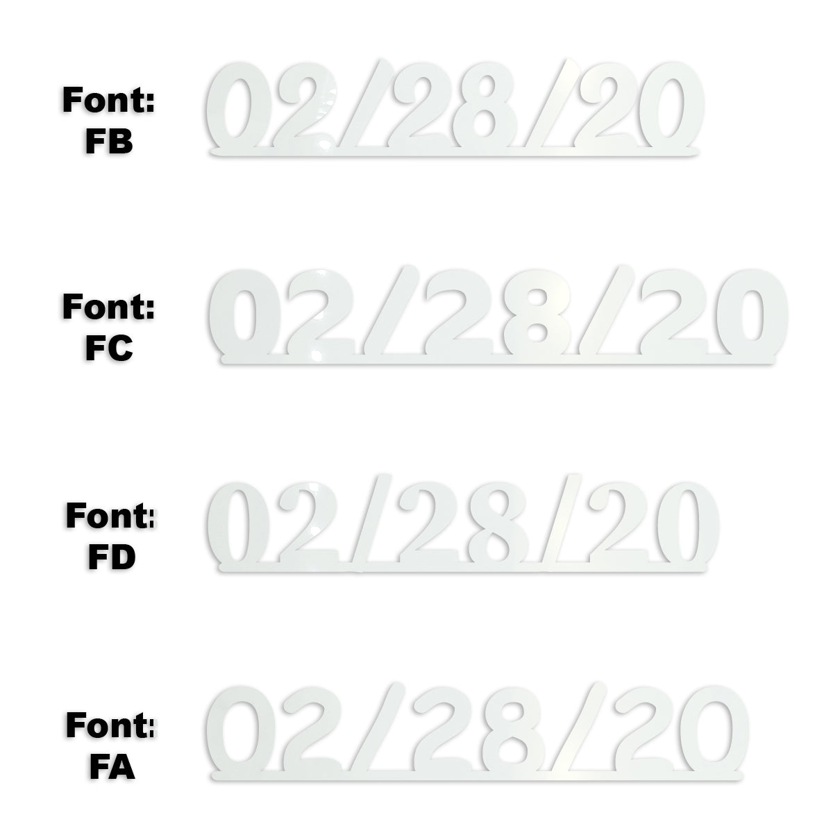 Custom-Fetti Date - 02/28/24 or 02/28/25  White
