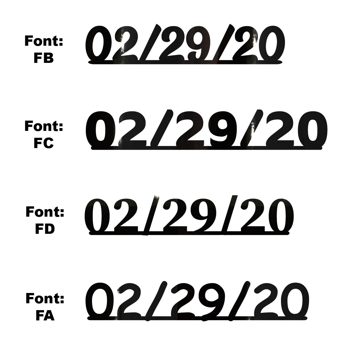 Custom-Fetti Date - 02/29/24 or 02/29/25  Black
