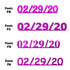 Custom-Fetti Date - 02/29/24 or 02/29/25  Fuchsia