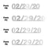 Custom-Fetti Date - 02/29/24 or 02/29/25  Silver
