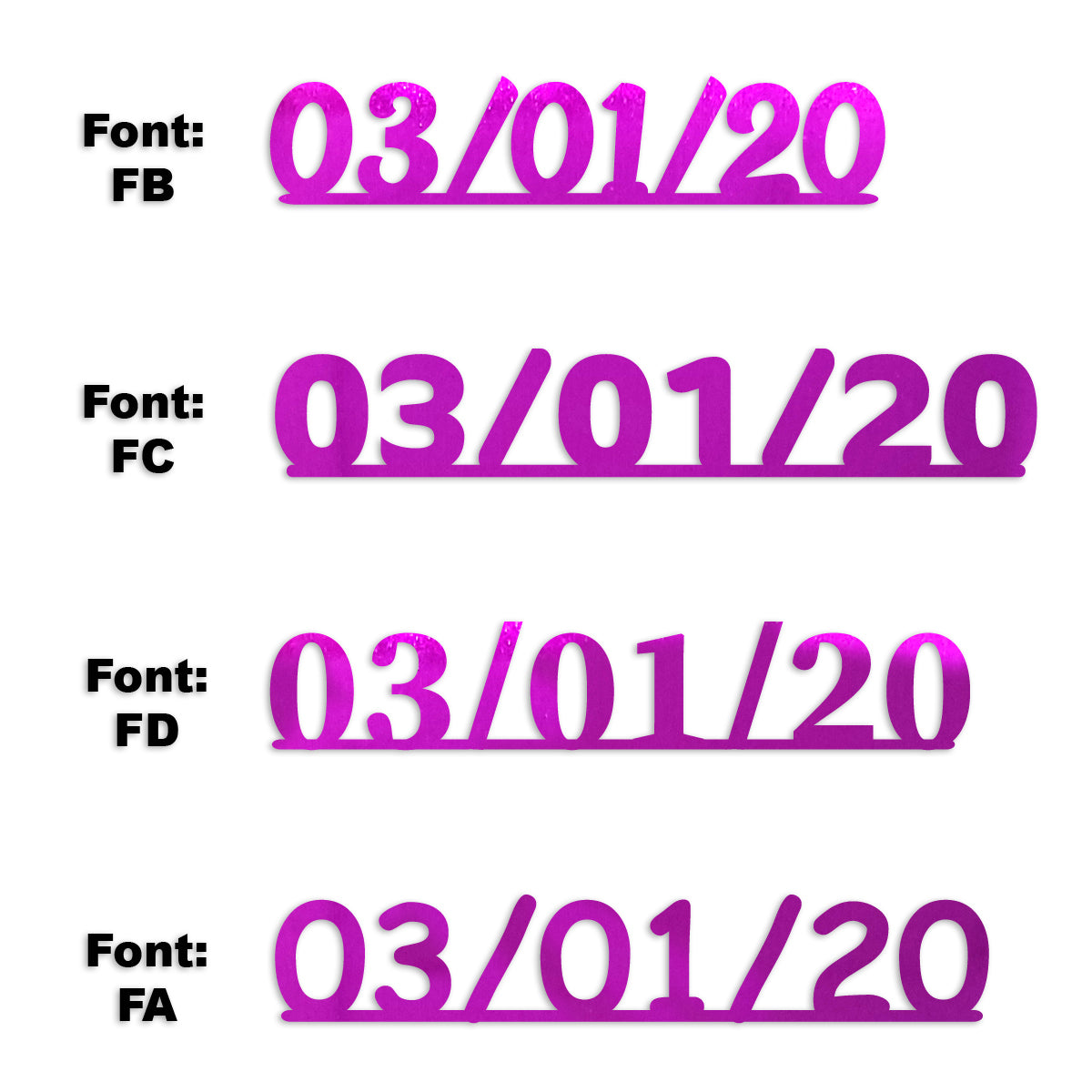 Custom-Fetti Date - 03/01/24 or 03/01/25  Fuchsia