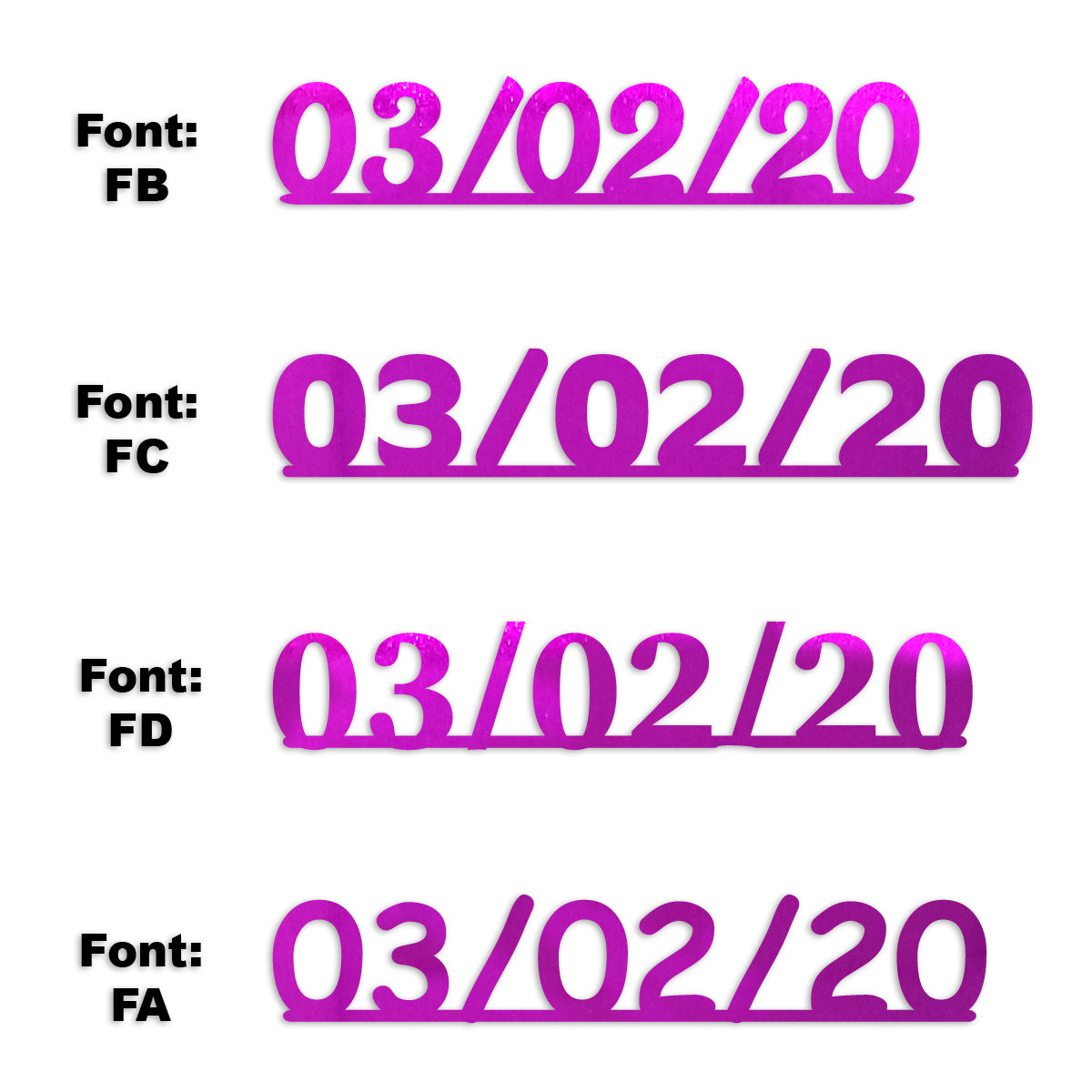 Custom-Fetti Date - 03/02/24 or 03/02/25  Fuchsia