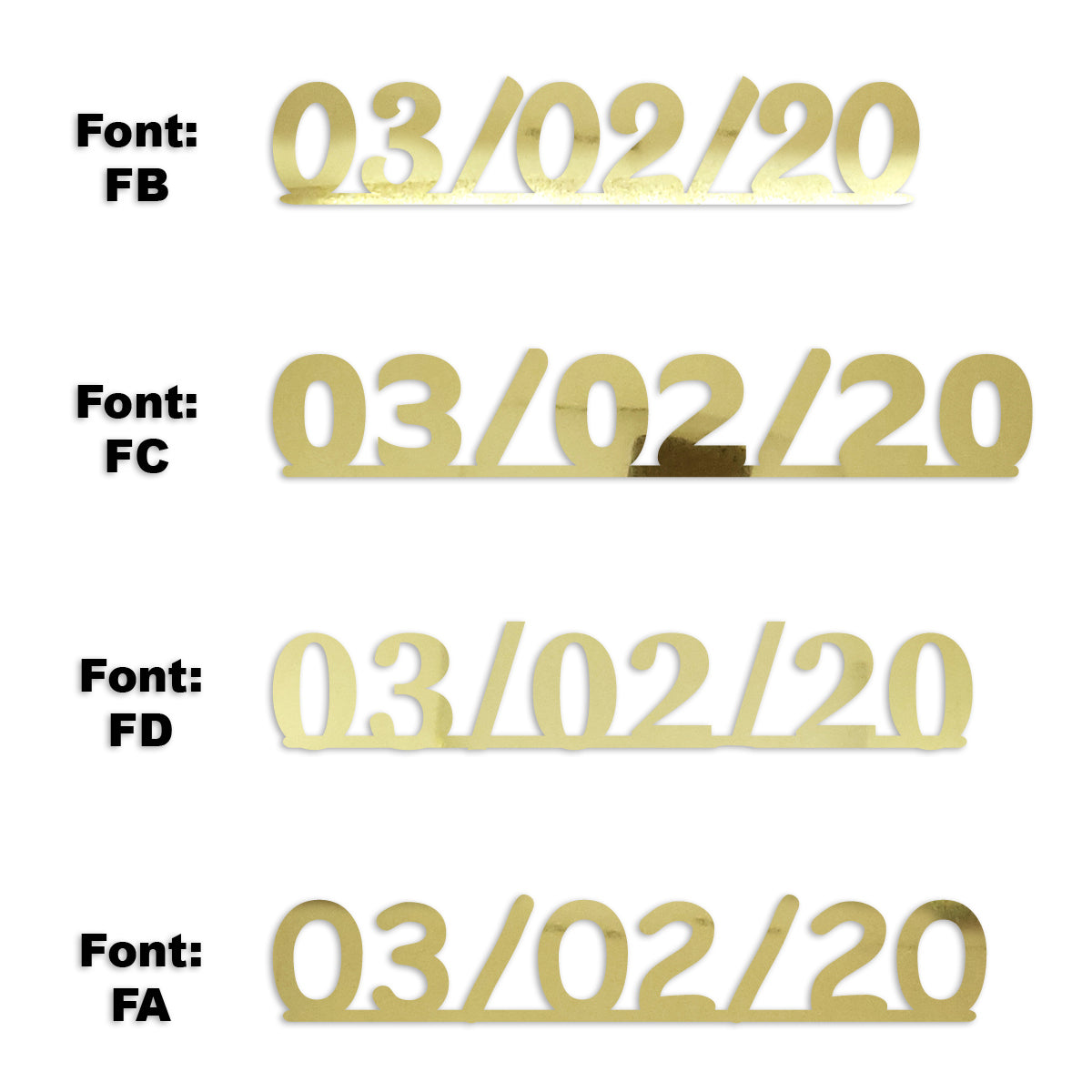Custom-Fetti Date - 03/02/24 or 03/02/25  Gold