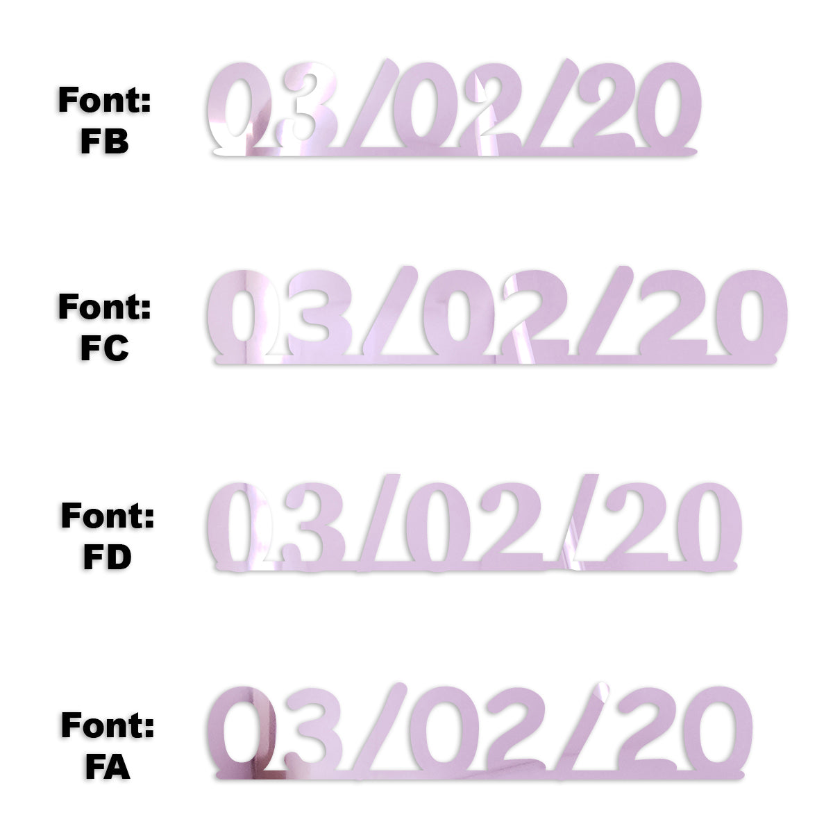 Custom-Fetti Date - 03/02/24 or 03/02/25  Pink