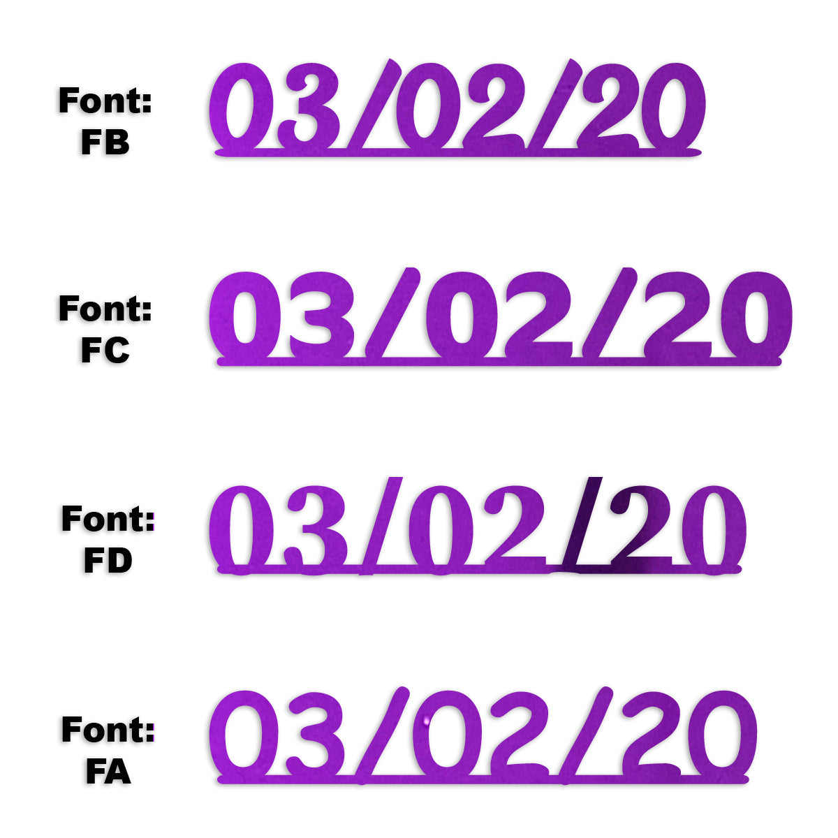 Custom-Fetti Date - 03/02/24 or 03/02/25  Purple