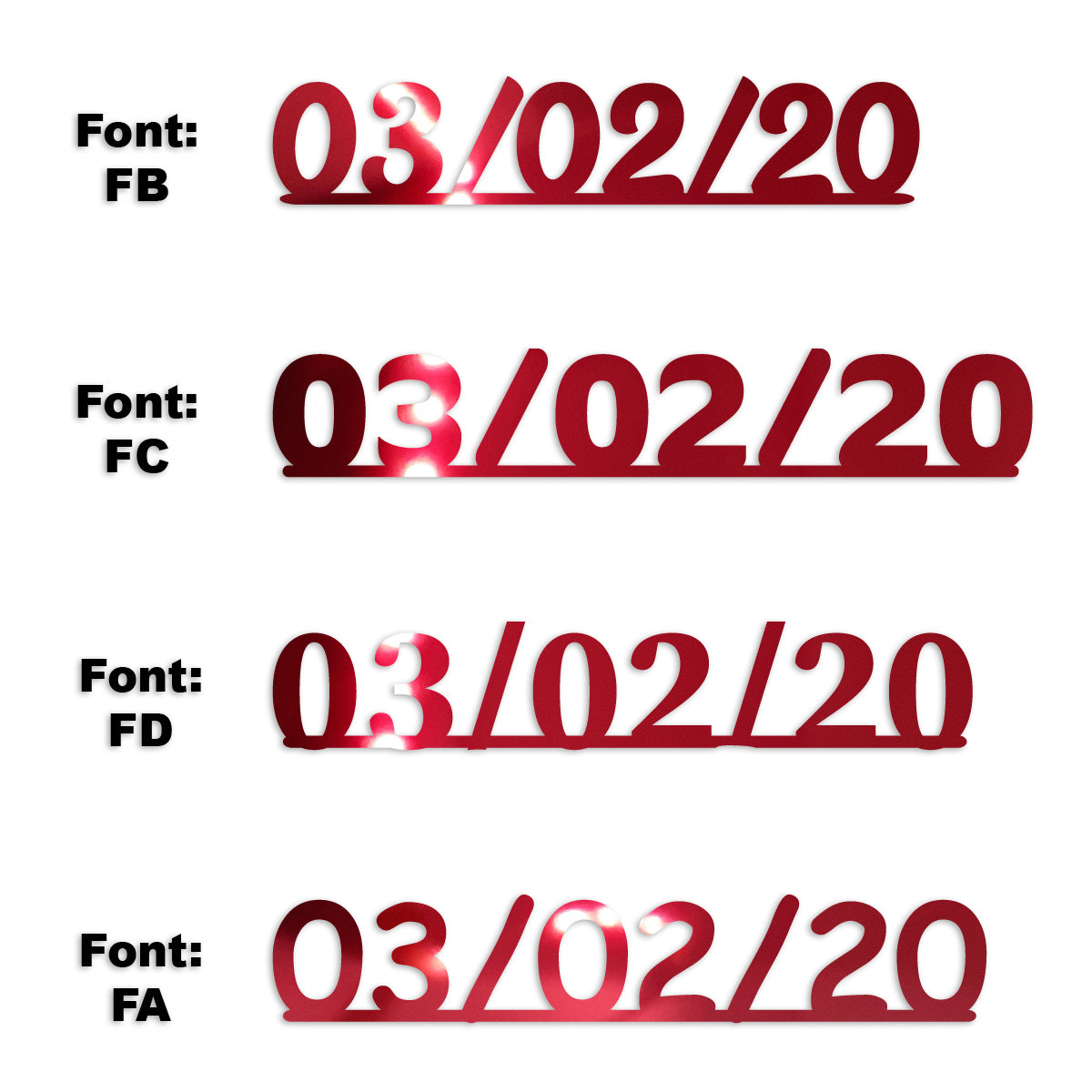 Custom-Fetti Date - 03/02/24 or 03/02/25  Red