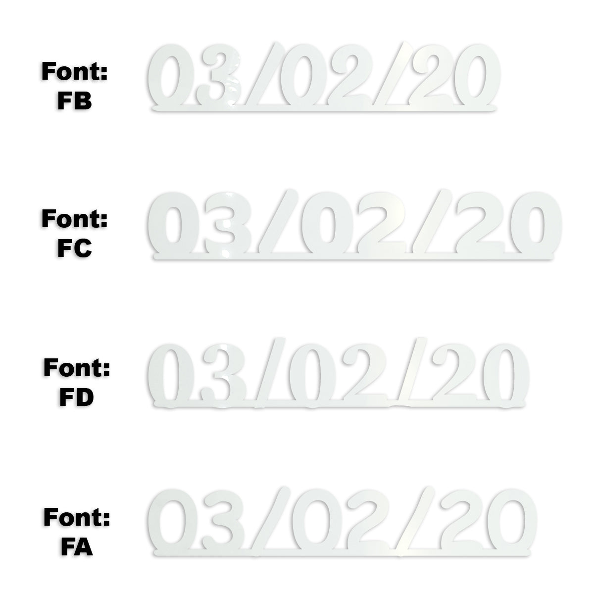 Custom-Fetti Date - 03/02/24 or 03/02/25  White