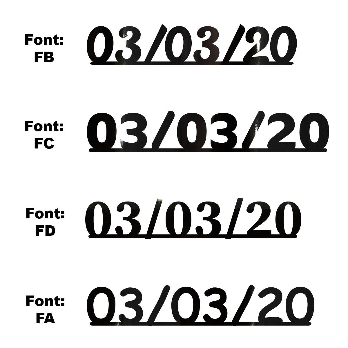Custom-Fetti Date - 03/03/24 or 03/03/25  Black
