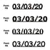 Custom-Fetti Date - 03/03/24 or 03/03/25  Black