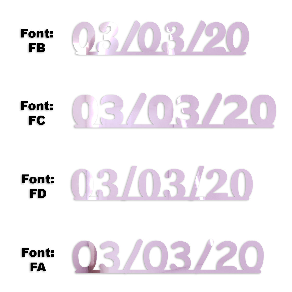 Custom-Fetti Date - 03/03/24 or 03/03/25  Pink