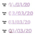Custom-Fetti Date - 03/03/24 or 03/03/25  Pink