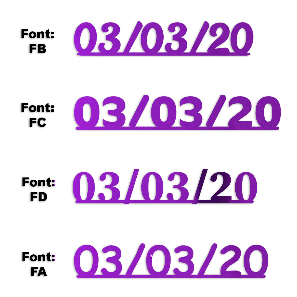 Custom-Fetti Date - 03/03/24 or 03/03/25  Purple