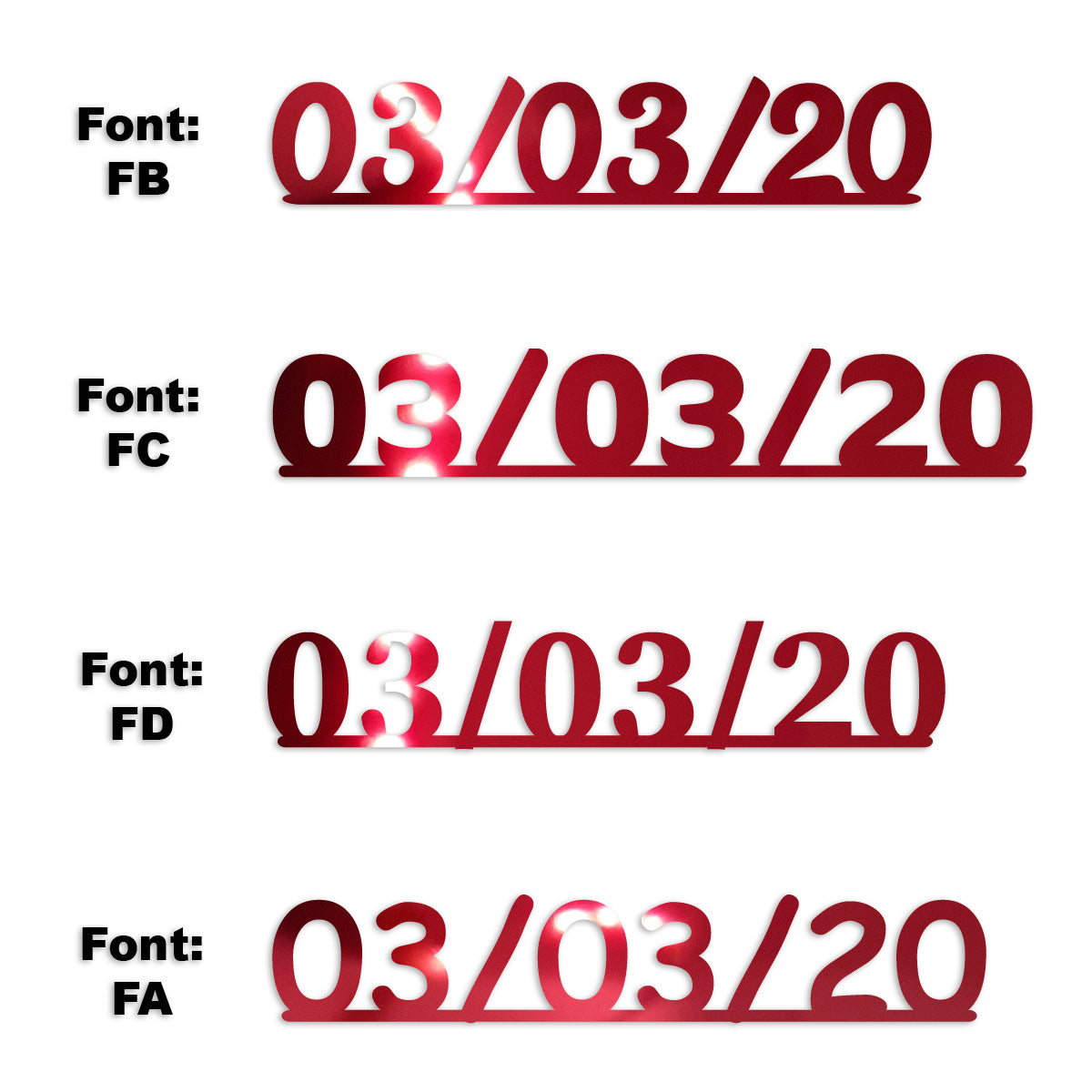 Custom-Fetti Date - 03/03/24 or 03/03/25  Red