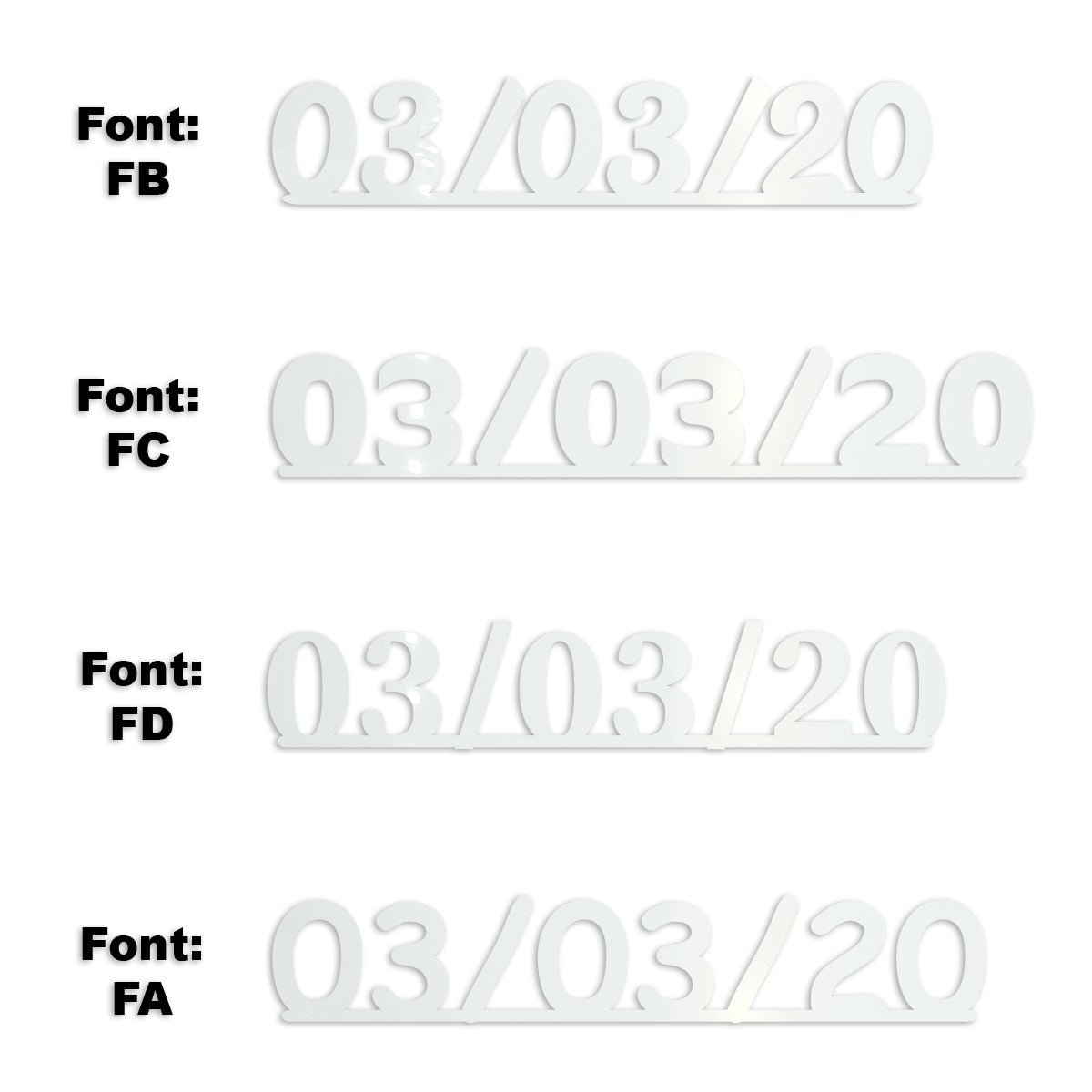 Custom-Fetti Date - 03/03/24 or 03/03/25  White