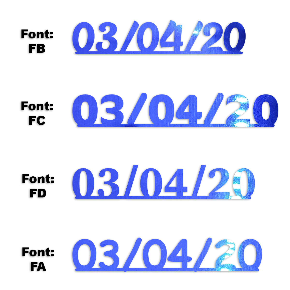 Custom-Fetti Date - 03/04/24 or 03/04/25  Blue Royal
