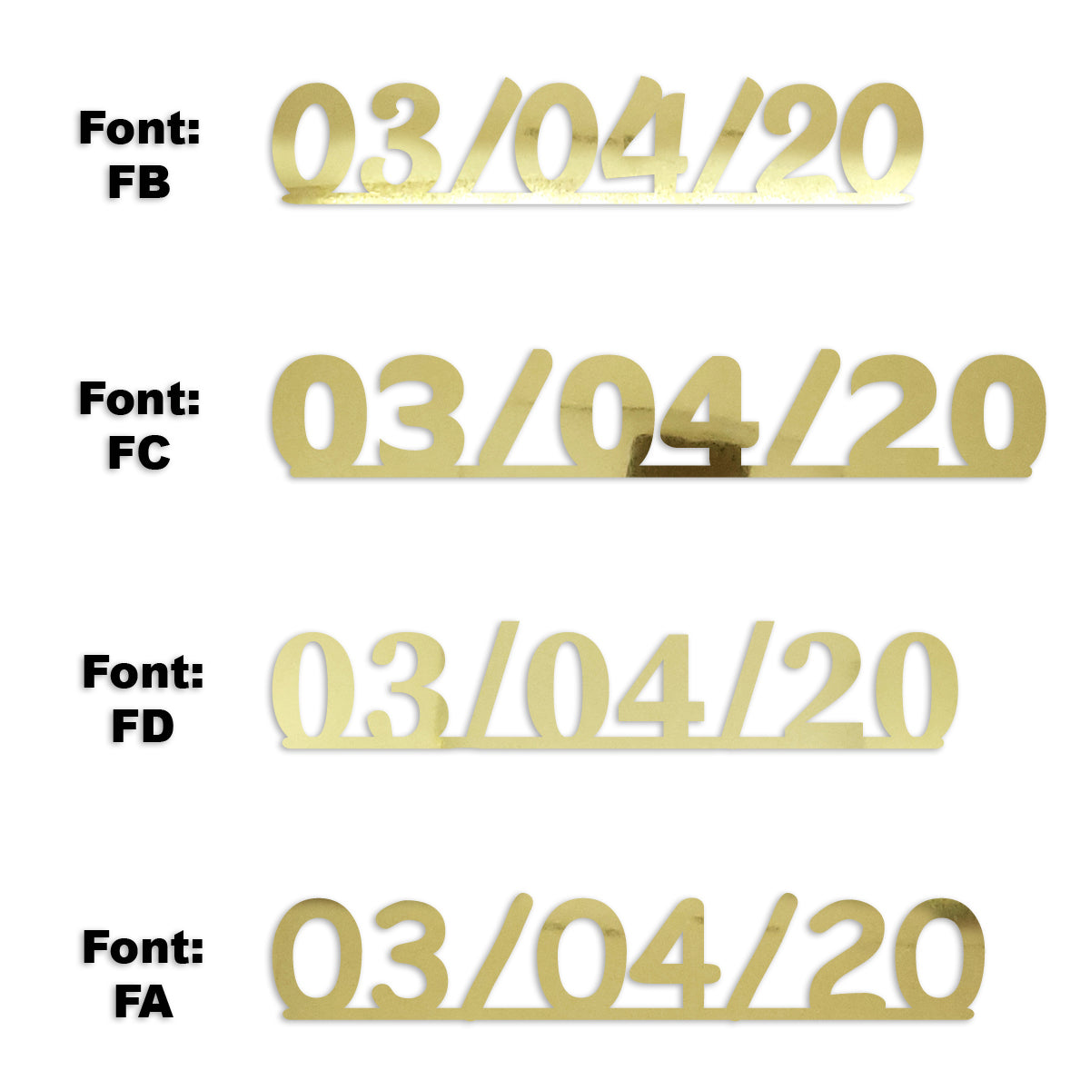 Custom-Fetti Date - 03/04/24 or 03/04/25  Gold