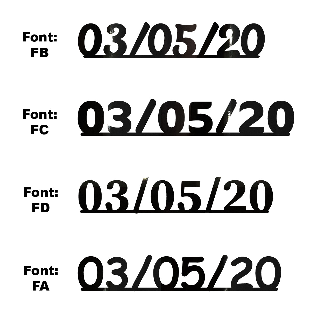Custom-Fetti Date - 03/05/24 or 03/05/25  Black