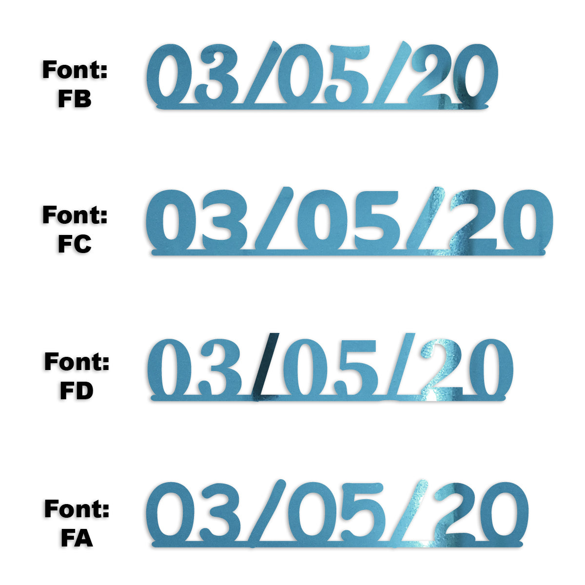 Custom-Fetti Date - 03/05/24 or 03/05/25  Blue Sky