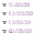Custom-Fetti Date - 03/05/24 or 03/05/25  Pink
