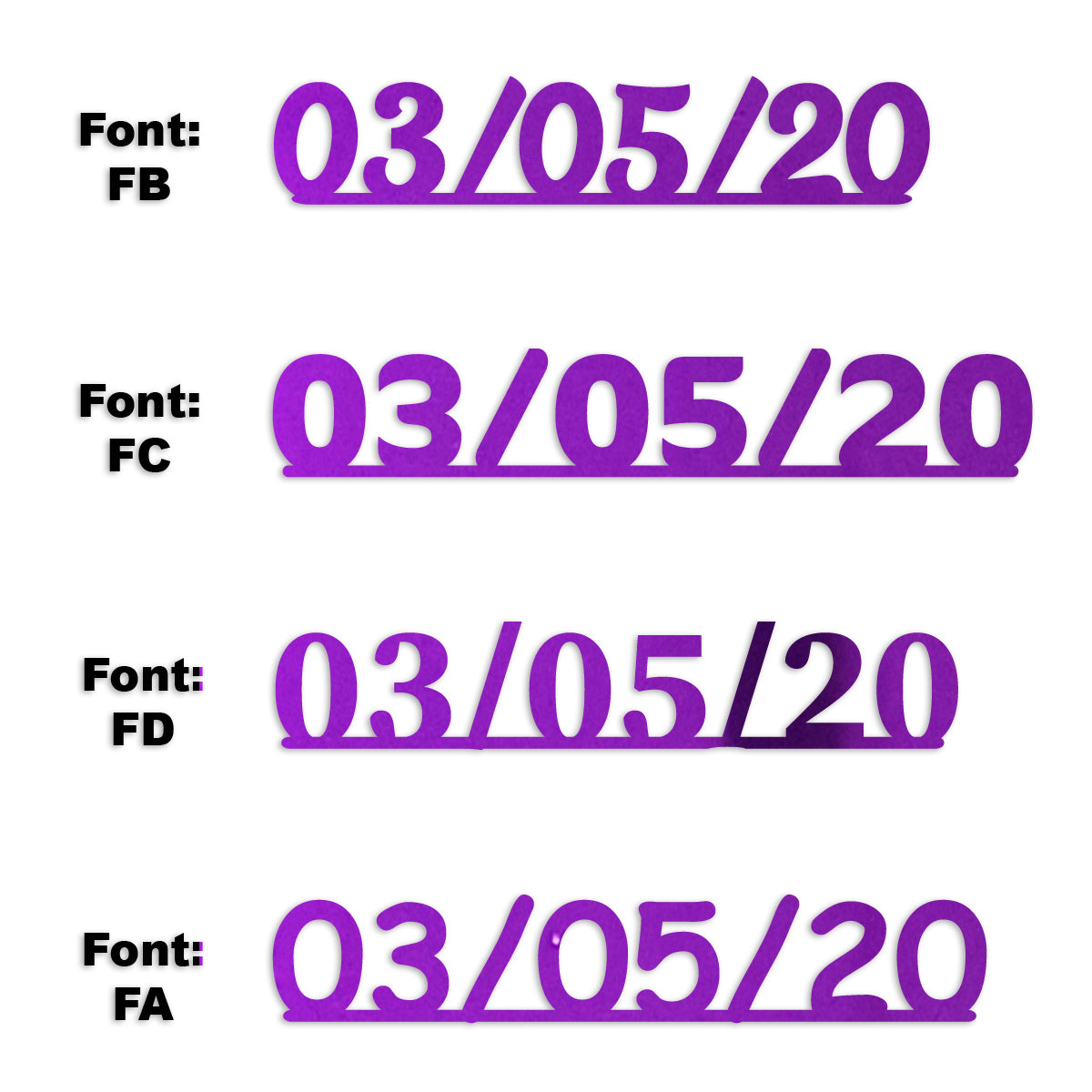 Custom-Fetti Date - 03/05/24 or 03/05/25  Purple