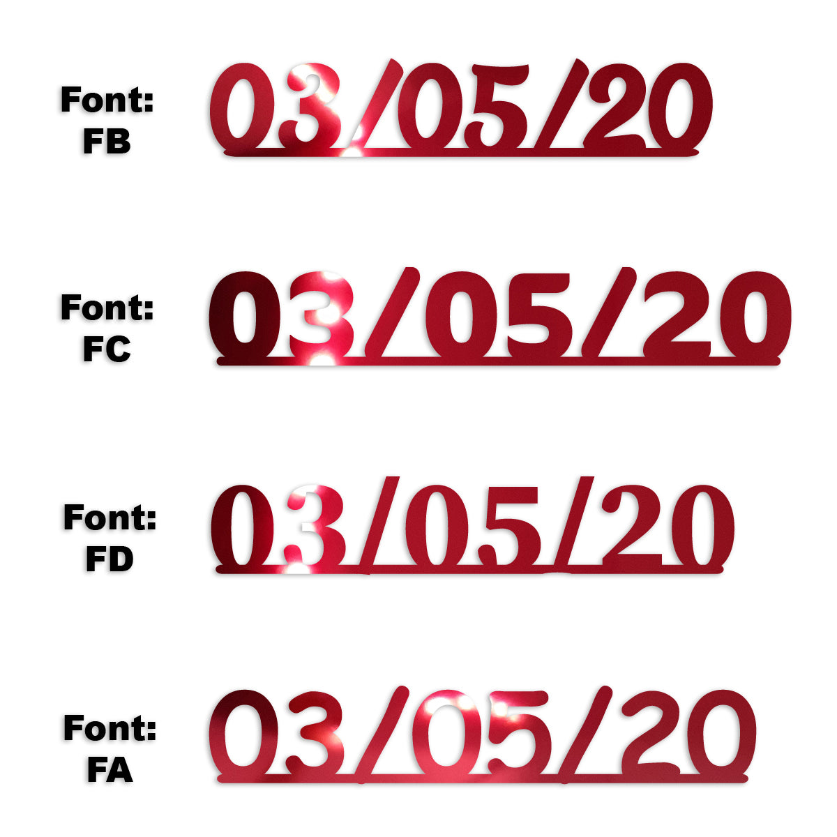 Custom-Fetti Date - 03/05/24 or 03/05/25  Red