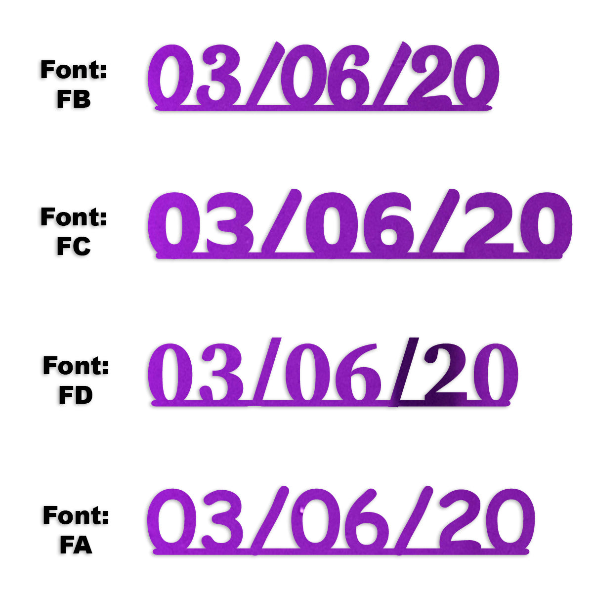 Custom-Fetti Date - 03/06/24 or 03/06/25  Purple