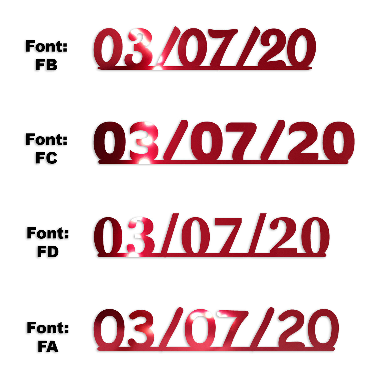 Custom-Fetti Date - 03/07/24 or 03/07/25  Red