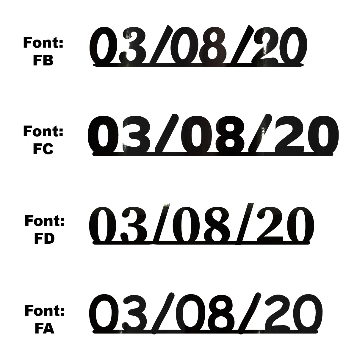 Custom-Fetti Date - 03/08/24 or 03/08/25  Black